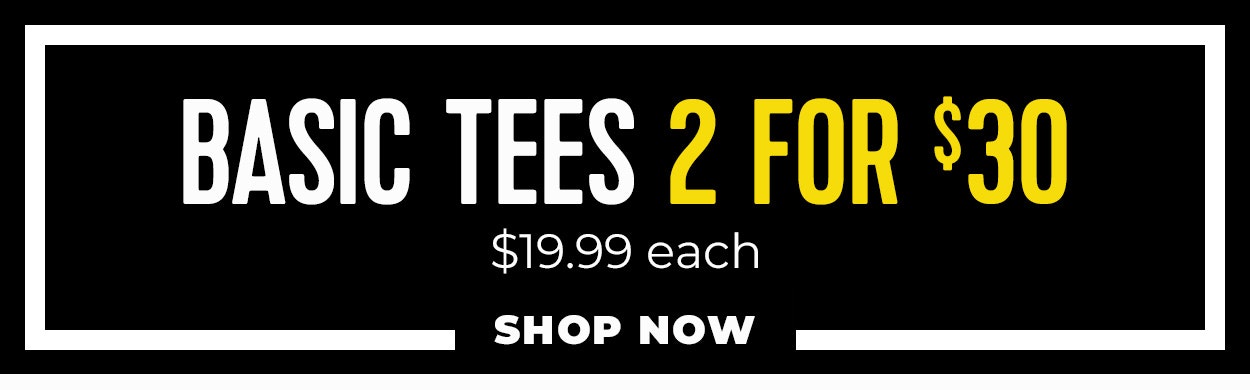 Basic tees 2 for $30