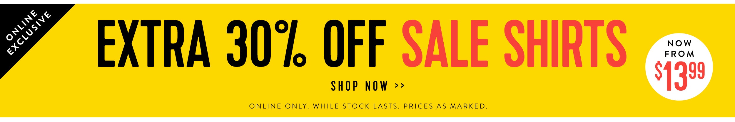 Extra 30% off Sale Shirts