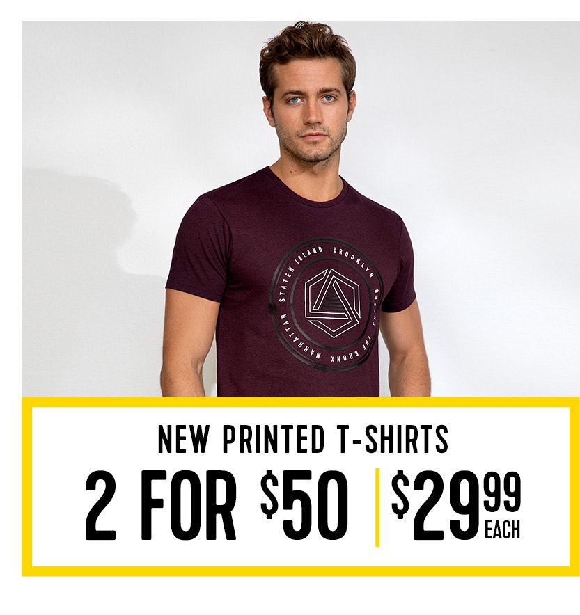 New Printed T-shirts 2 for $50