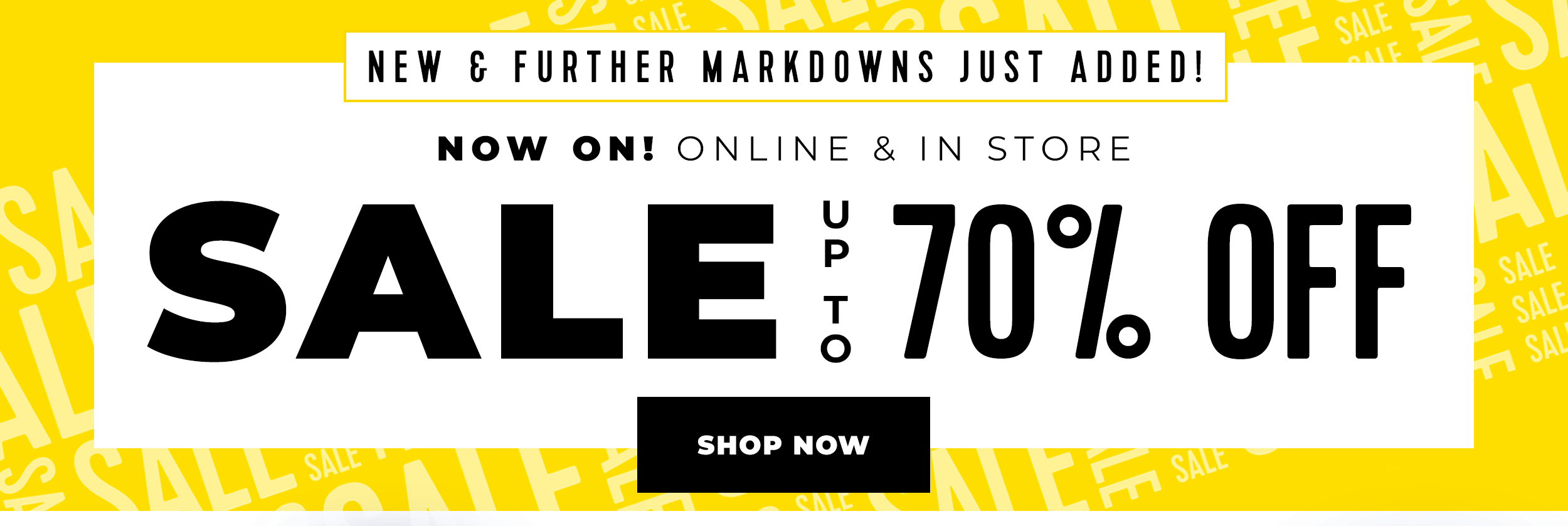 Sale up to 70% off