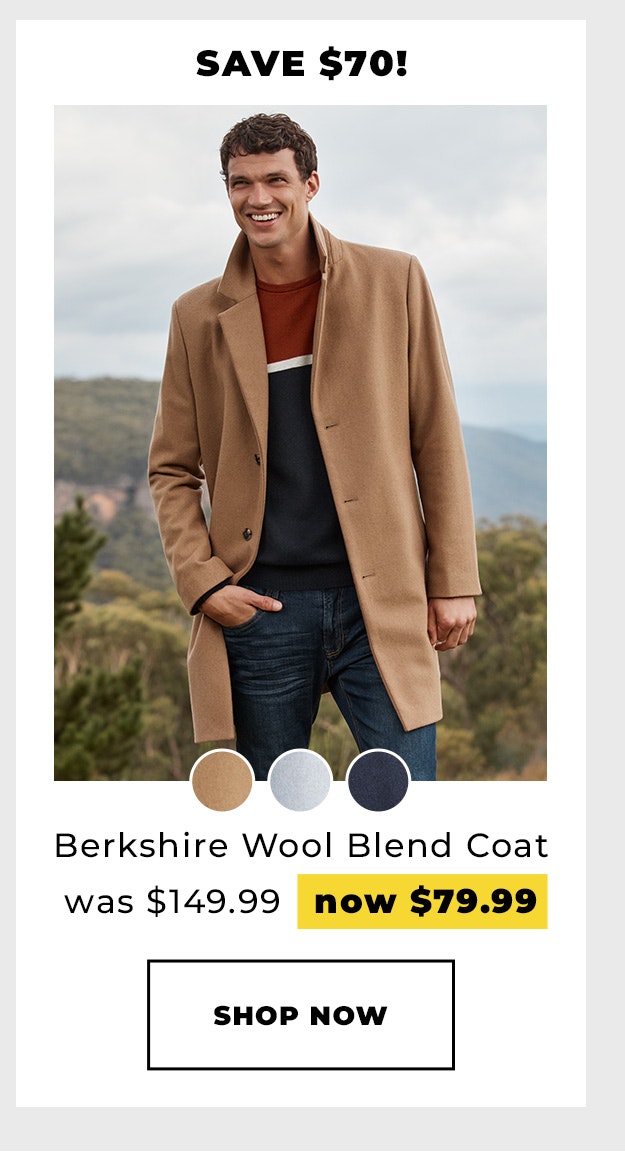 Berkshire Wool Blend Coat