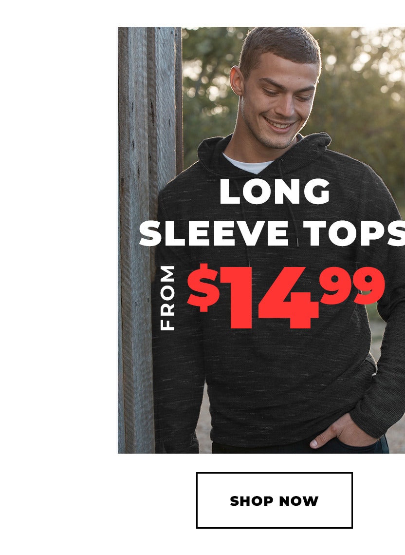 Sale long sleeve tops from $14.99