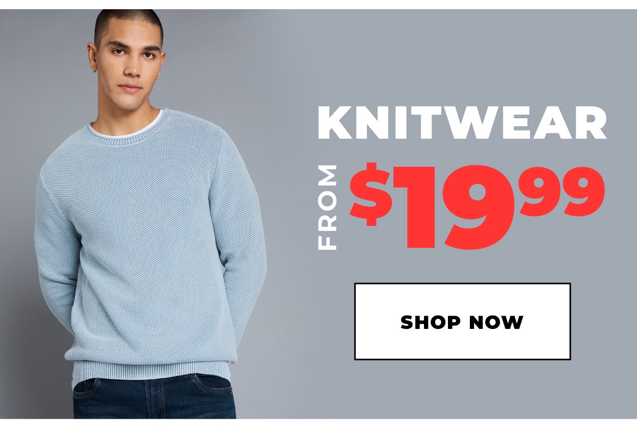 Sale knitwear from $19.99