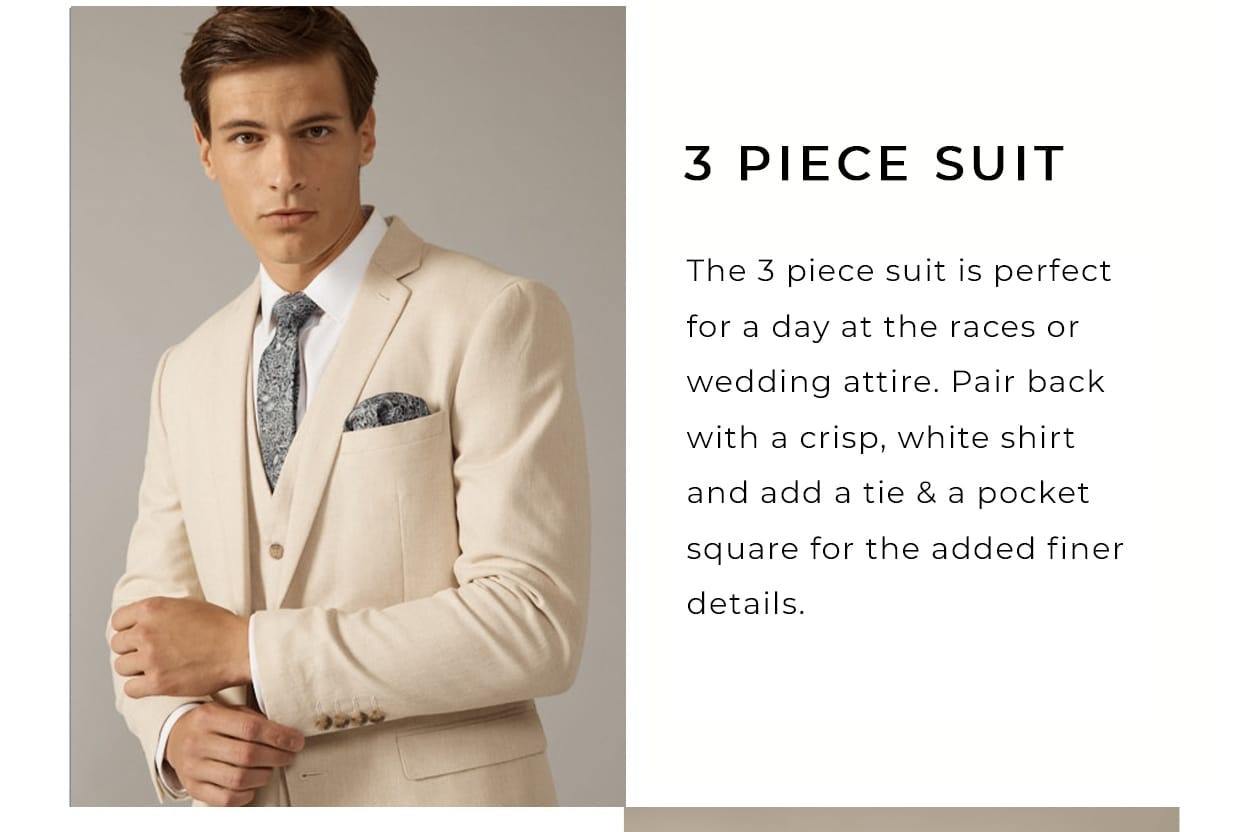 3 Piece Suit Linen