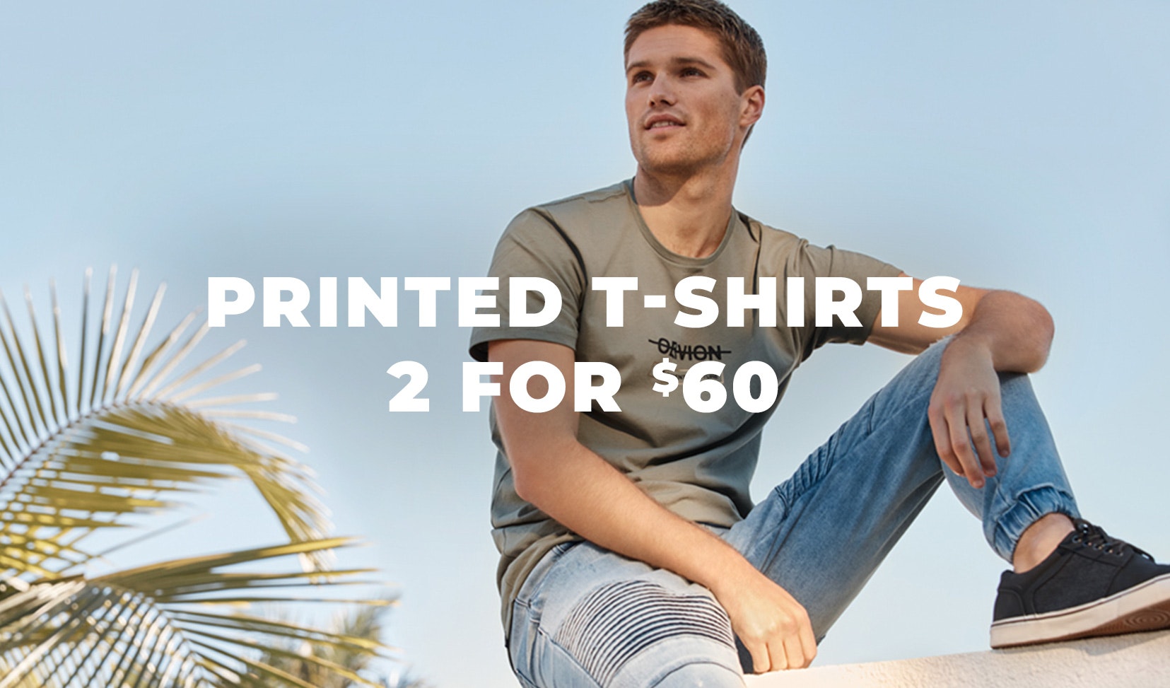 2 for 60 printed t-shirts