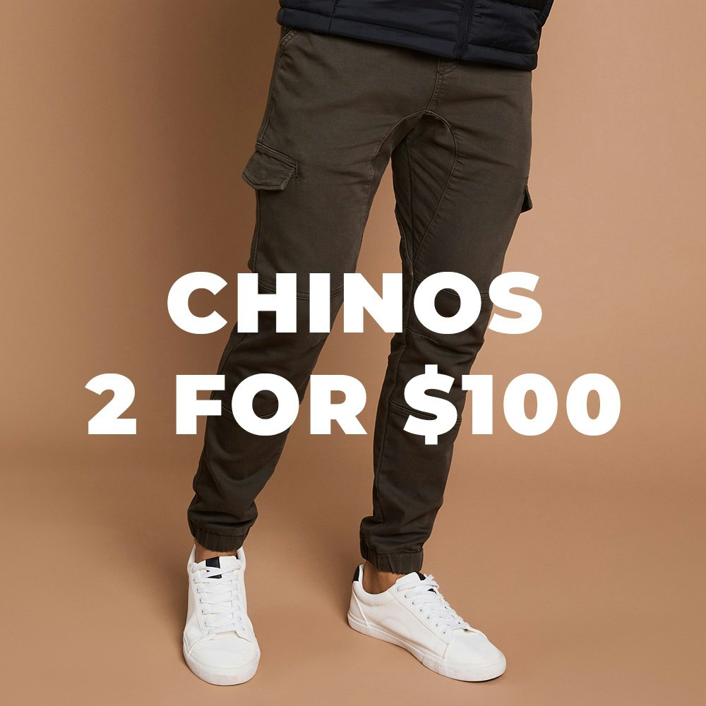 2 for 100 chinos