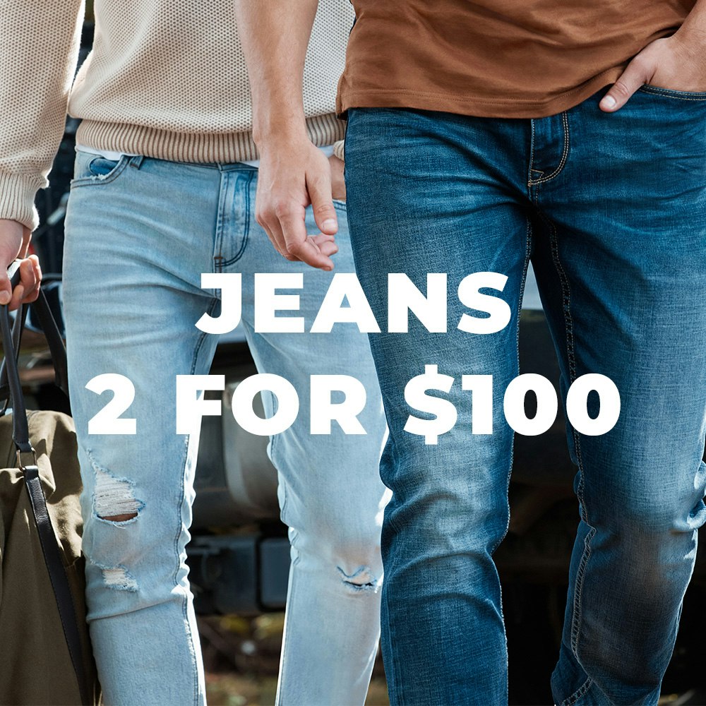 2 for 100 jeans