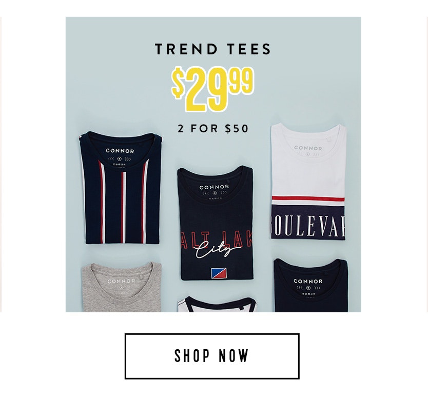 Shop Trend Tees 2 for $50