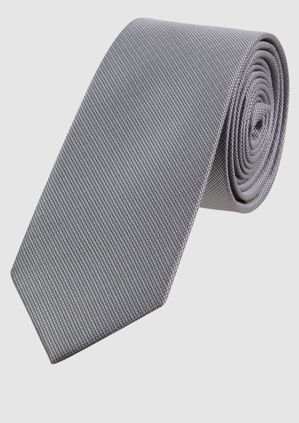 Pewter Plain 6cm Tie
