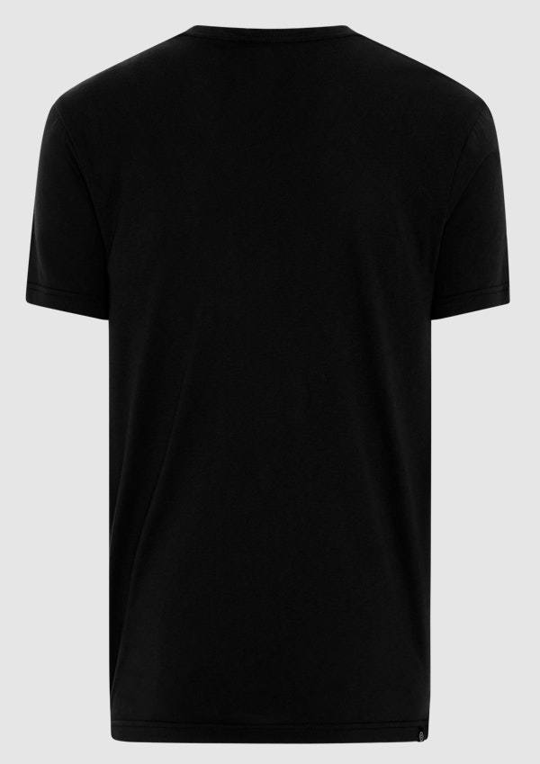 Black Essential Crew Neck Tee