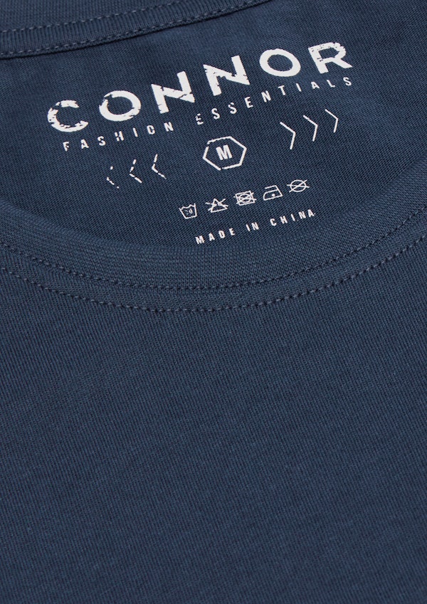 Dark Blue Essential Crew Neck Tee