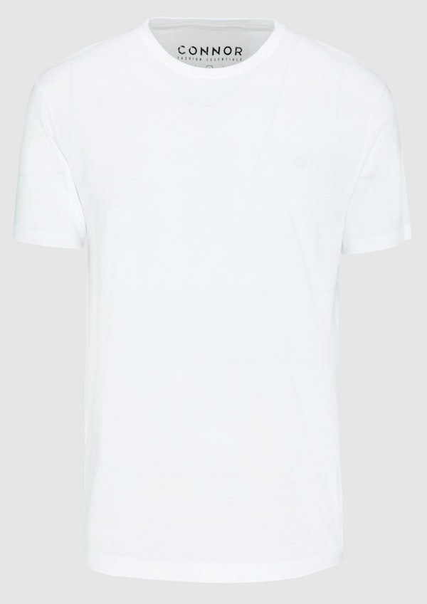 White Essential Crew Neck Tee