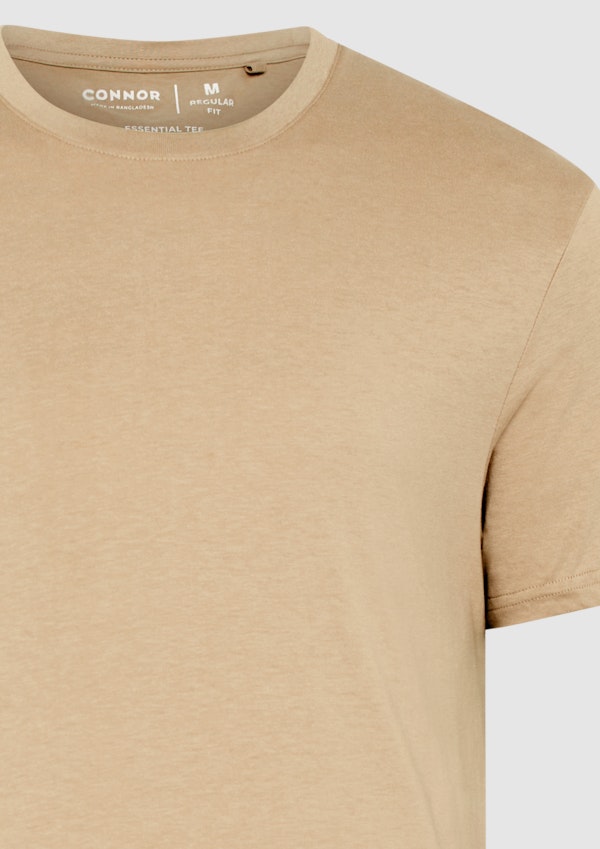 Almond Essential Crew Tee