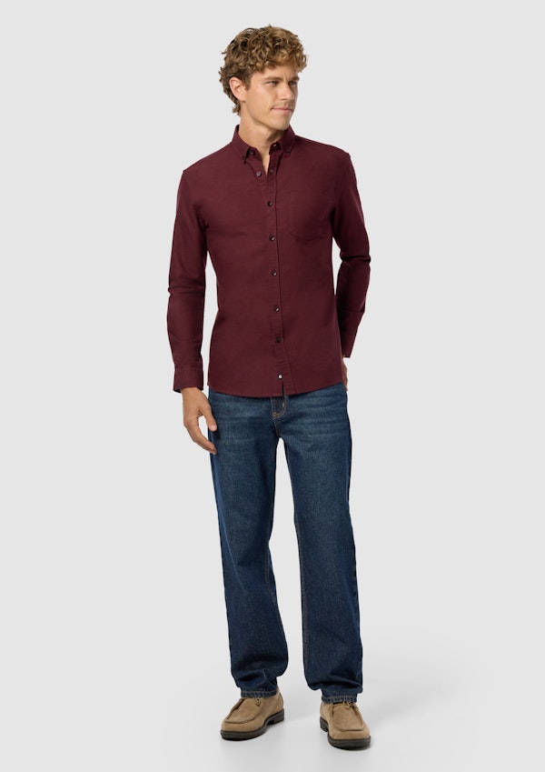 Chapman Slim Oxford Casual Long Sleeve Shirt