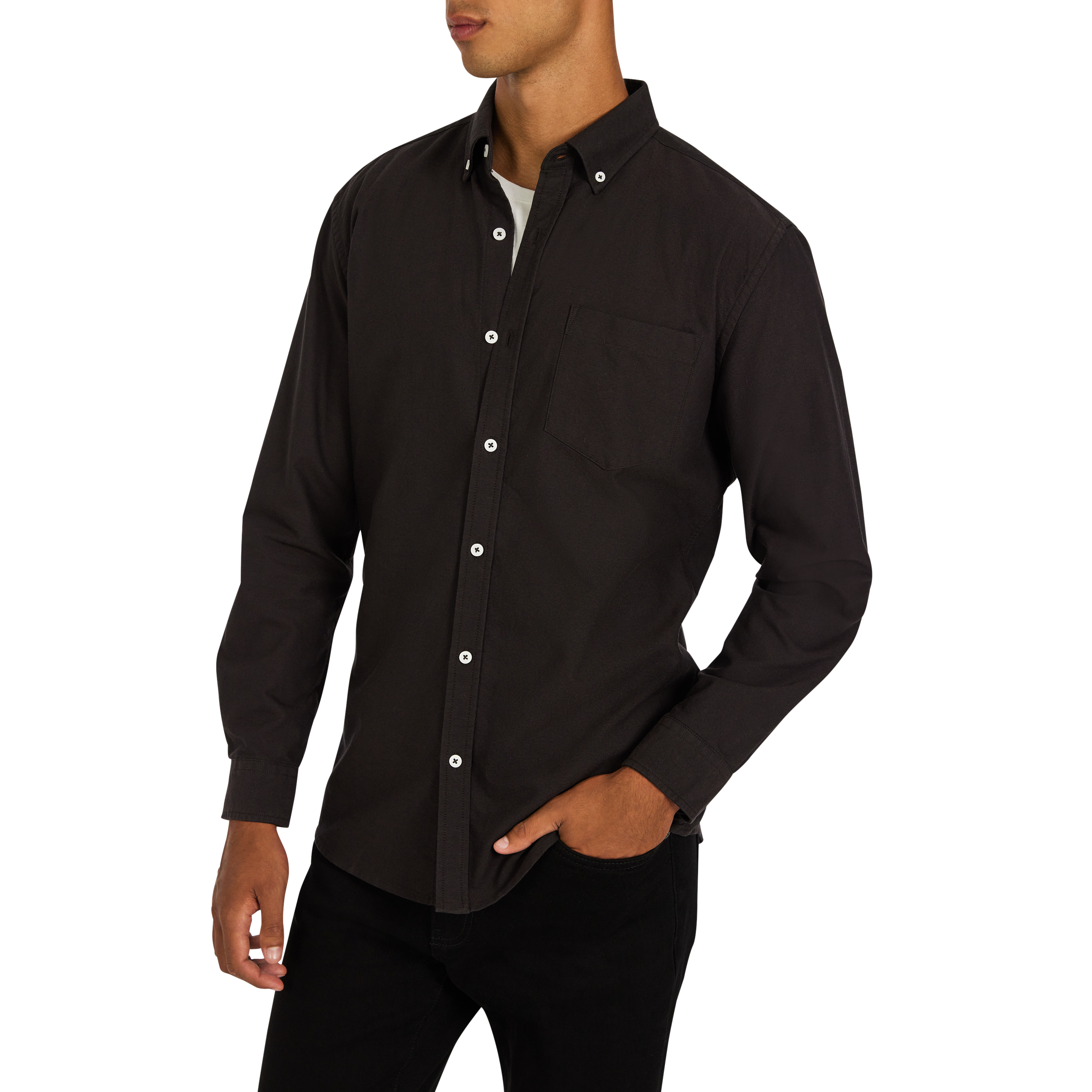 Chapman Slim Oxford Casual Long Sleeve Shirt
