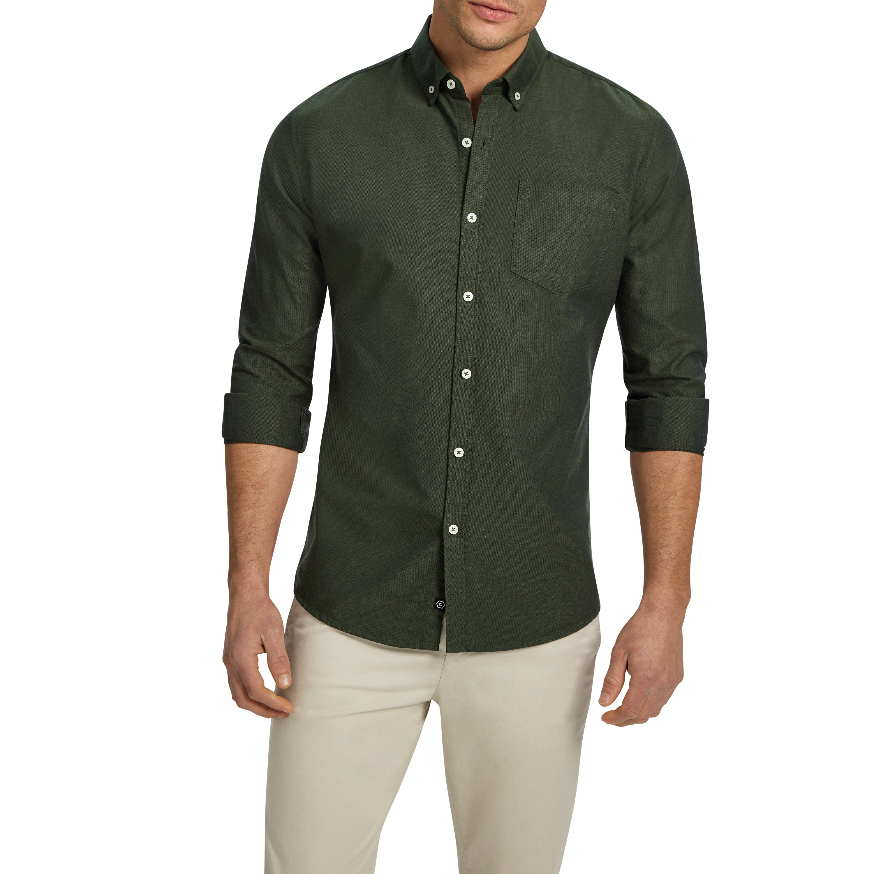 olive green dress shirt mens