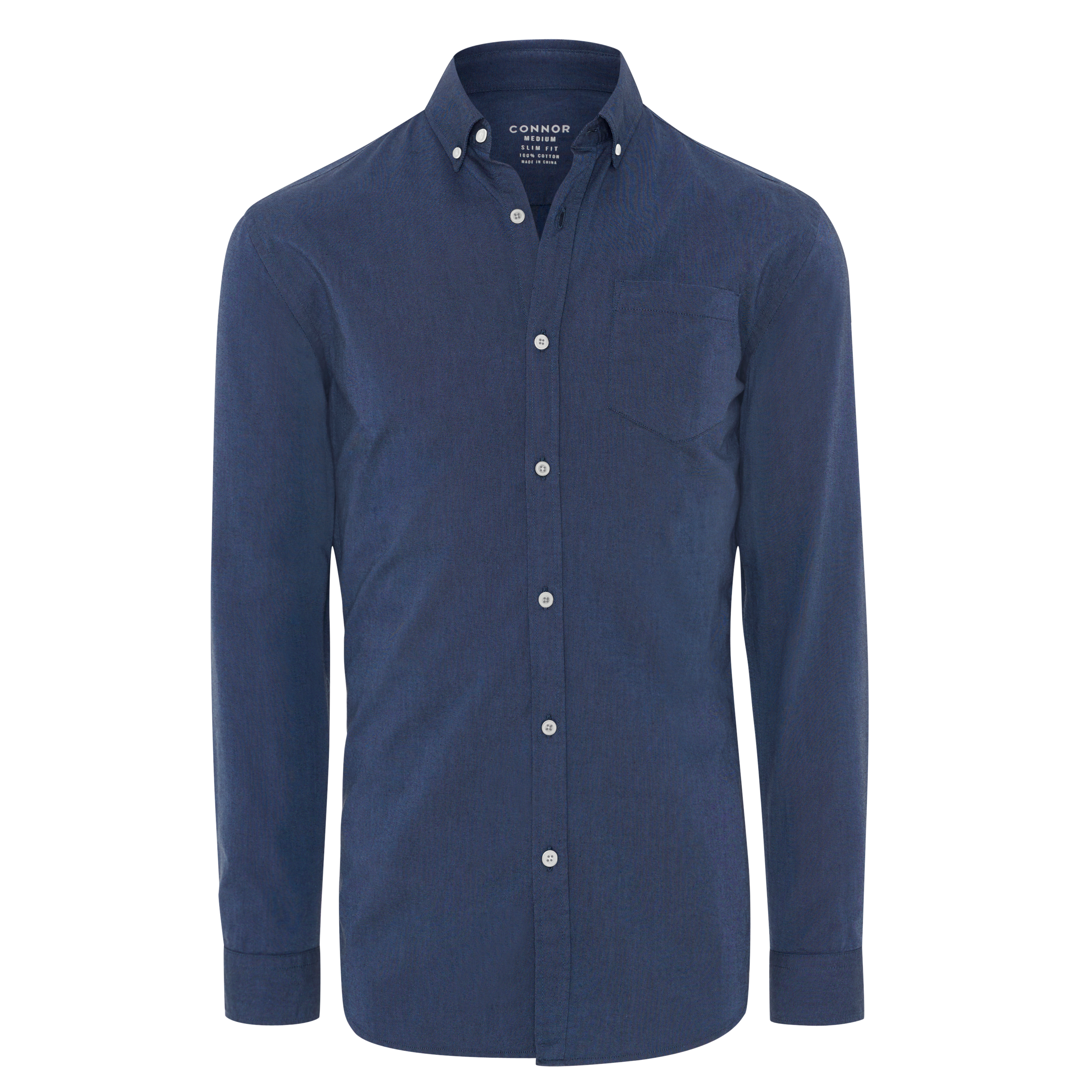 Steel Chapman Slim Oxford Casual Long Sleeve Shirt
