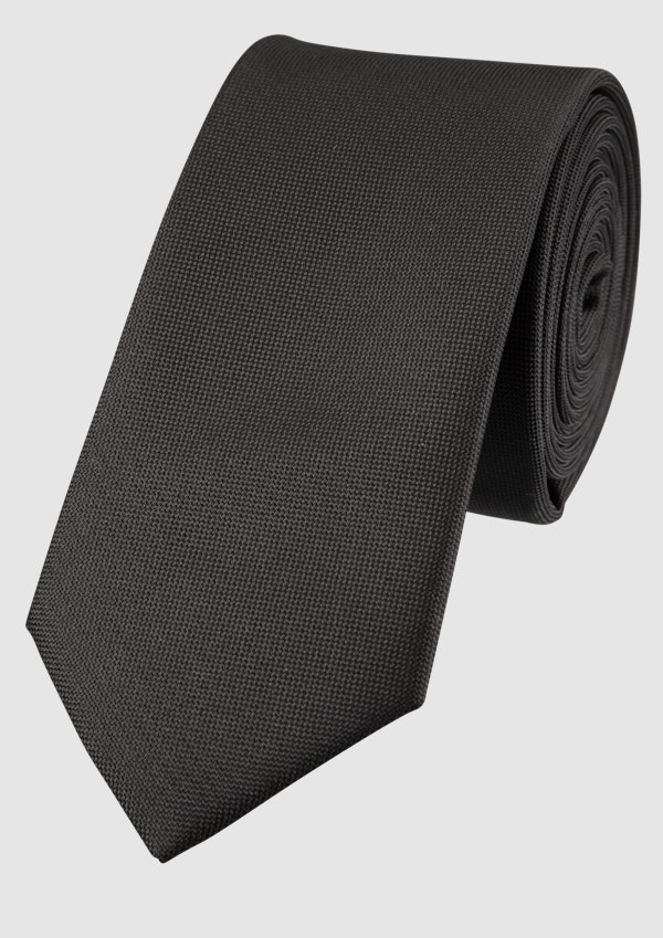Black Plain 6 Cm Tie