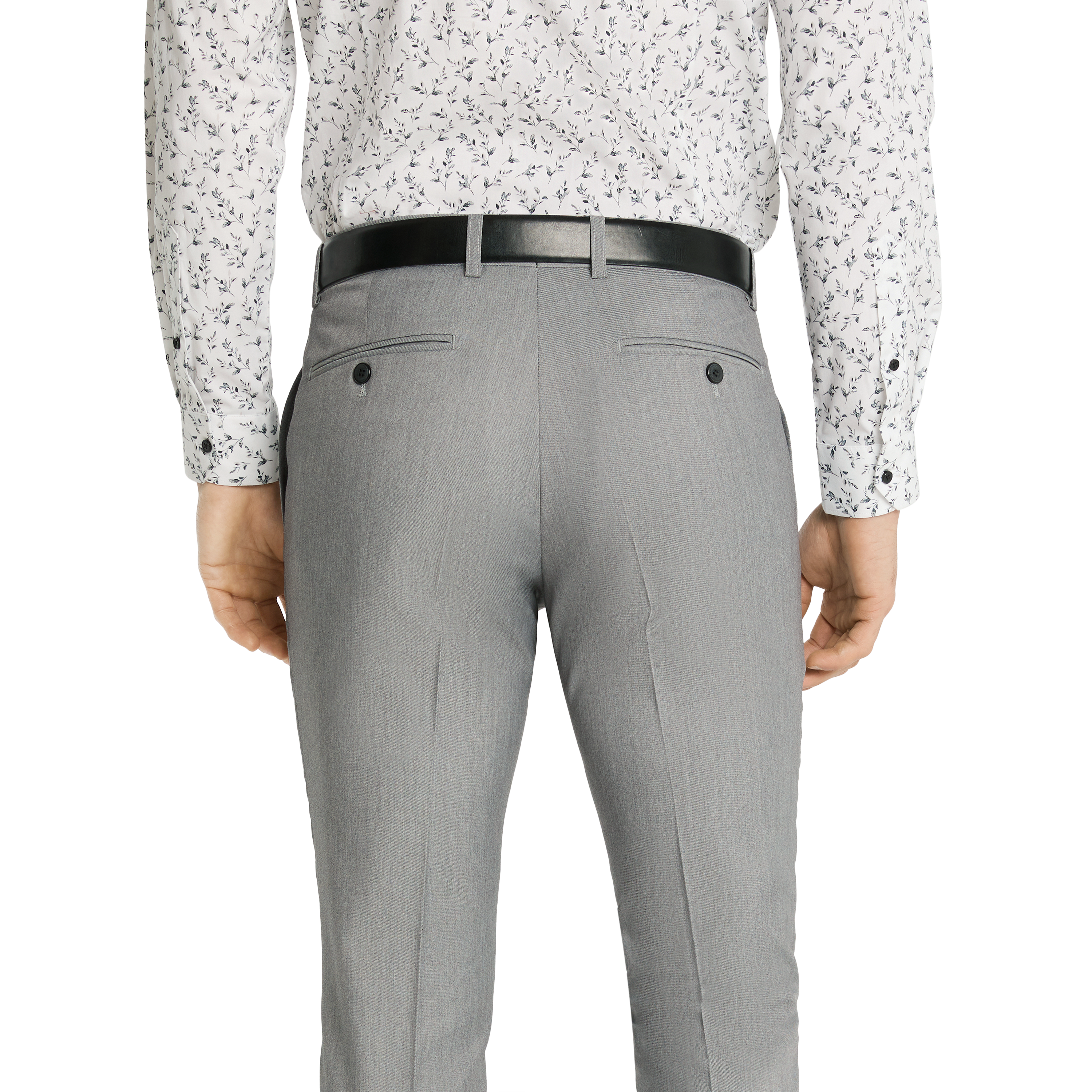 Buy Men's Poise Stone Grey Trousers Online | SNITCH