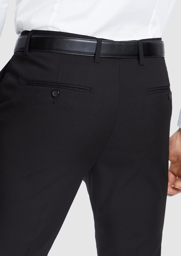Men's Slim Fit Black Pants