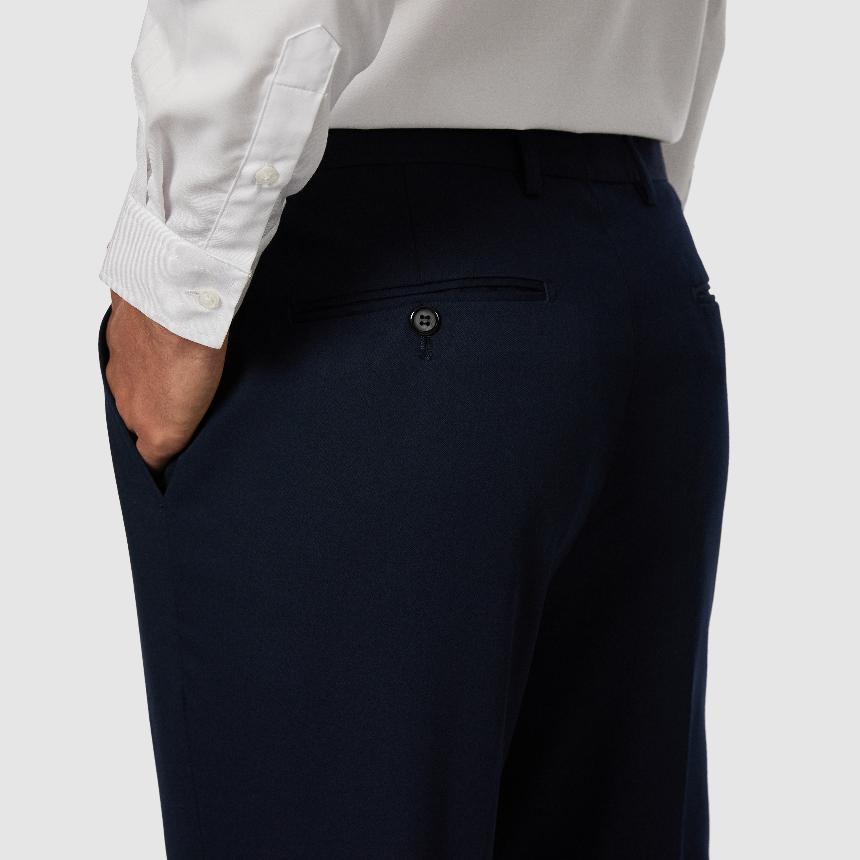 Navy Diamond Slim Stretch Dress Pant