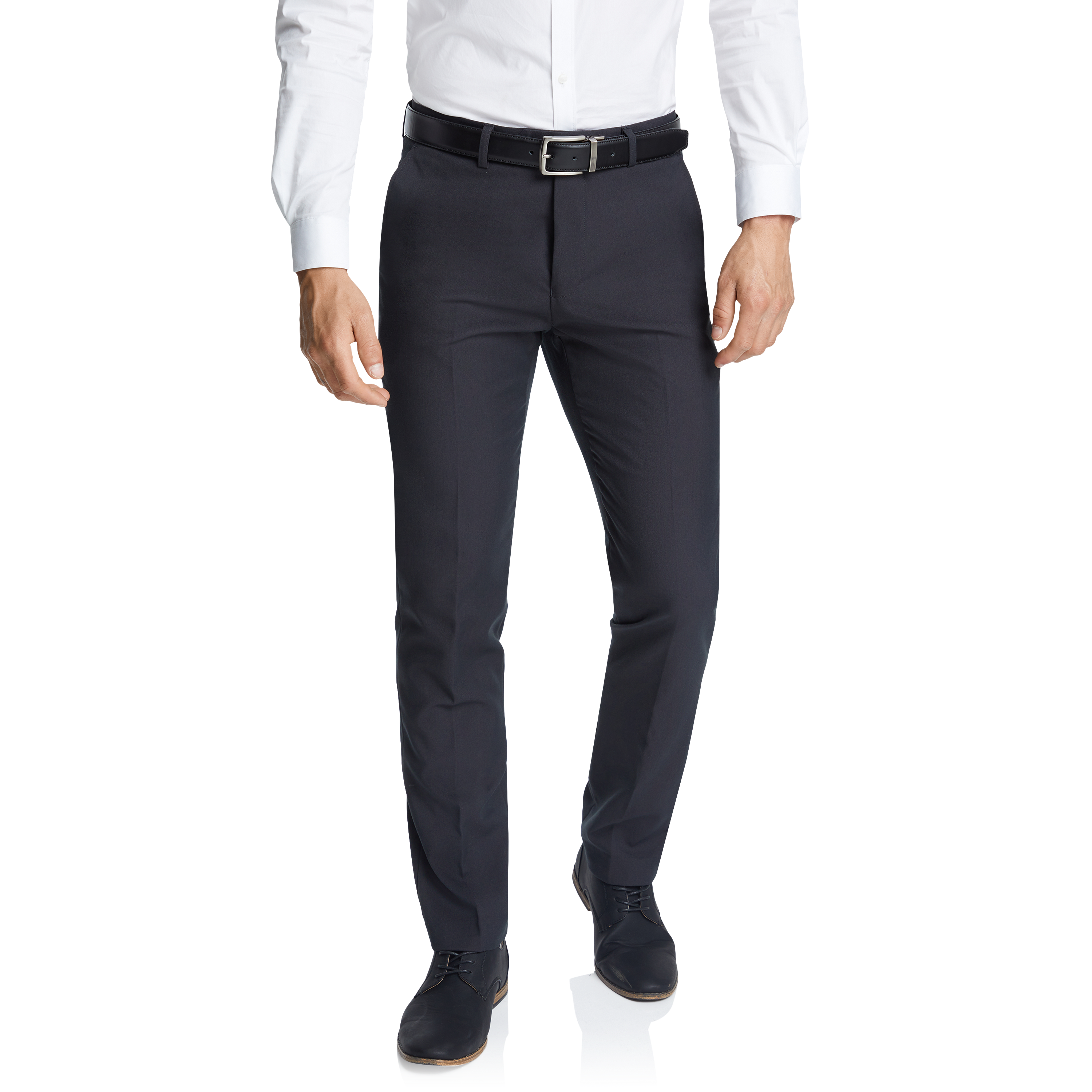 Charles Tyrwhitt Natural Stretch Twill Suit Trousers Black at John Lewis   Partners