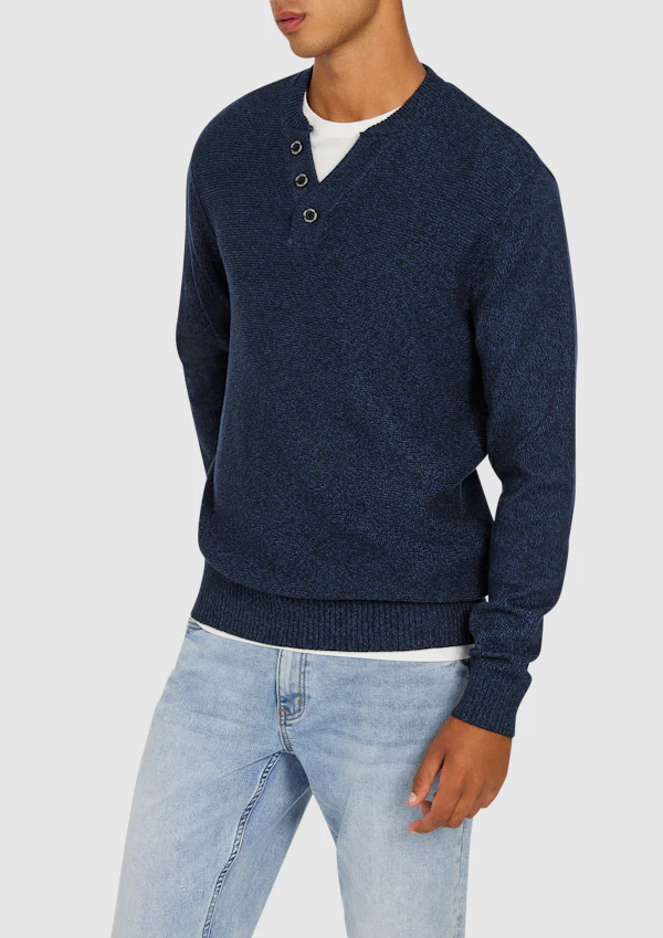 Blue Jovani Cotton Knit