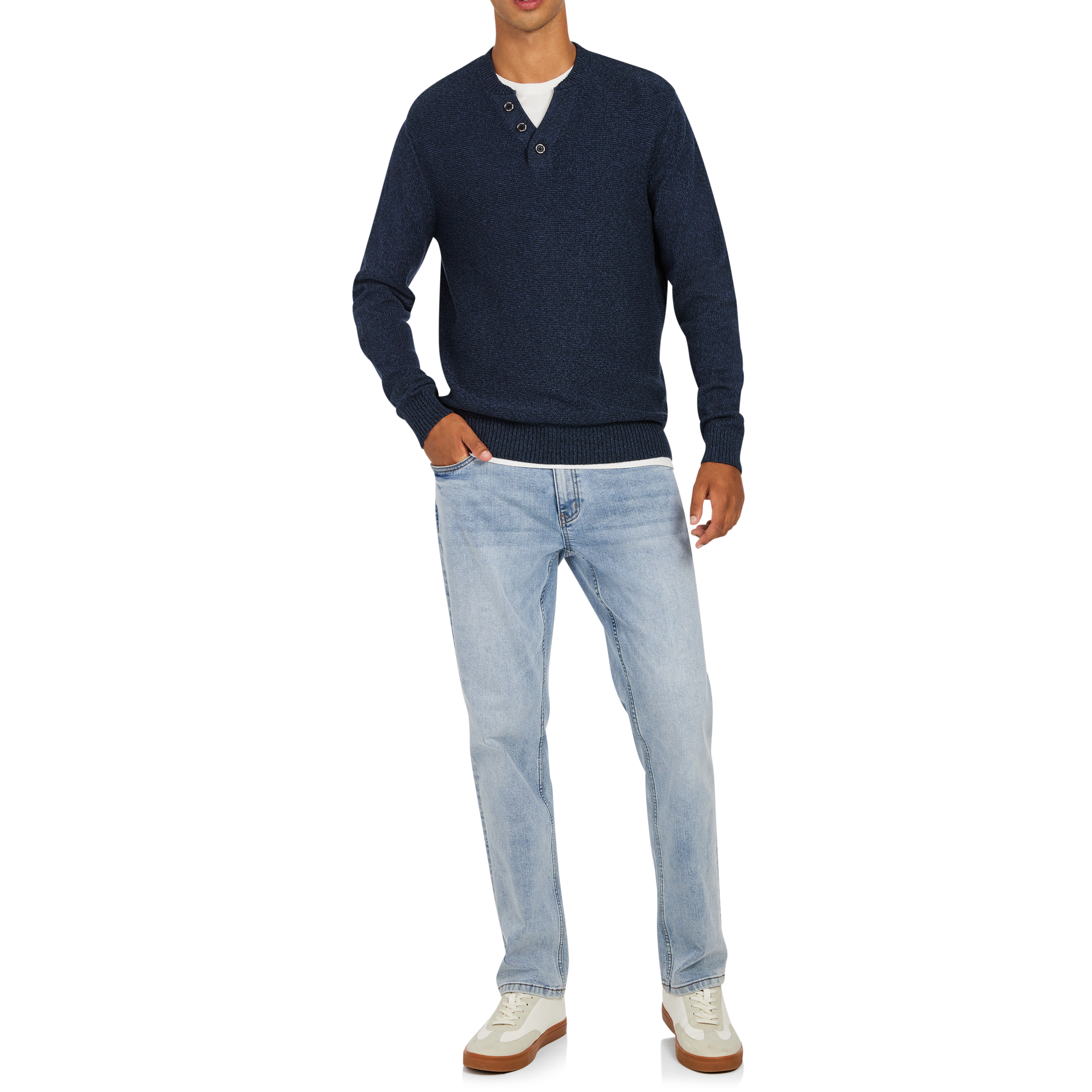 Blue Jovani Cotton Knit