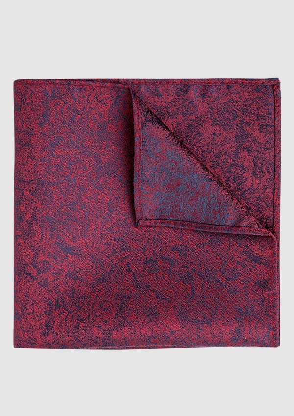 Wine Jacquard Pocket Square