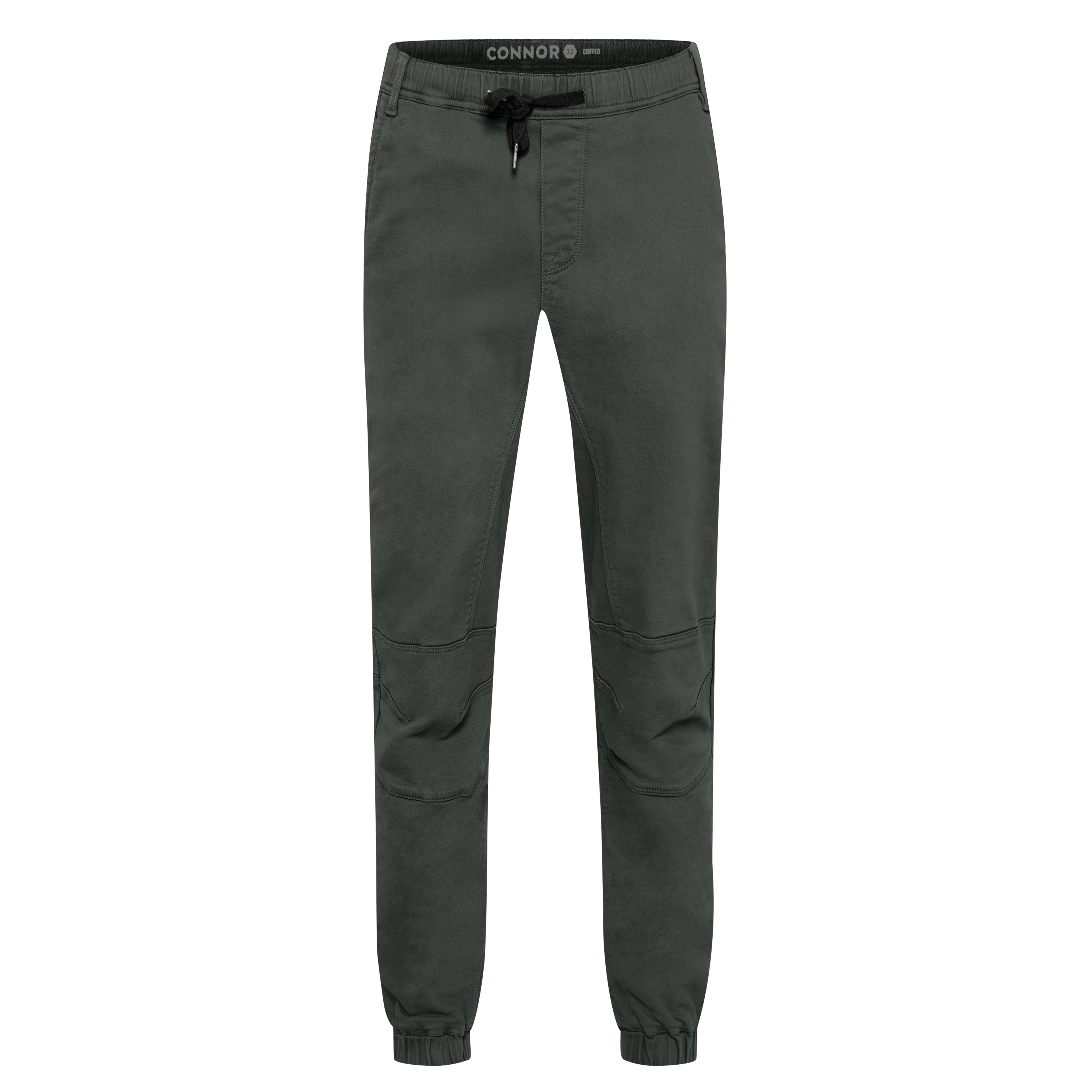 Charcoal Colton Cuffed Stretch Chino Men's Bottom Connor AU