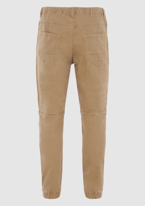 Tobacco Colton Cuffed Stretch Chino