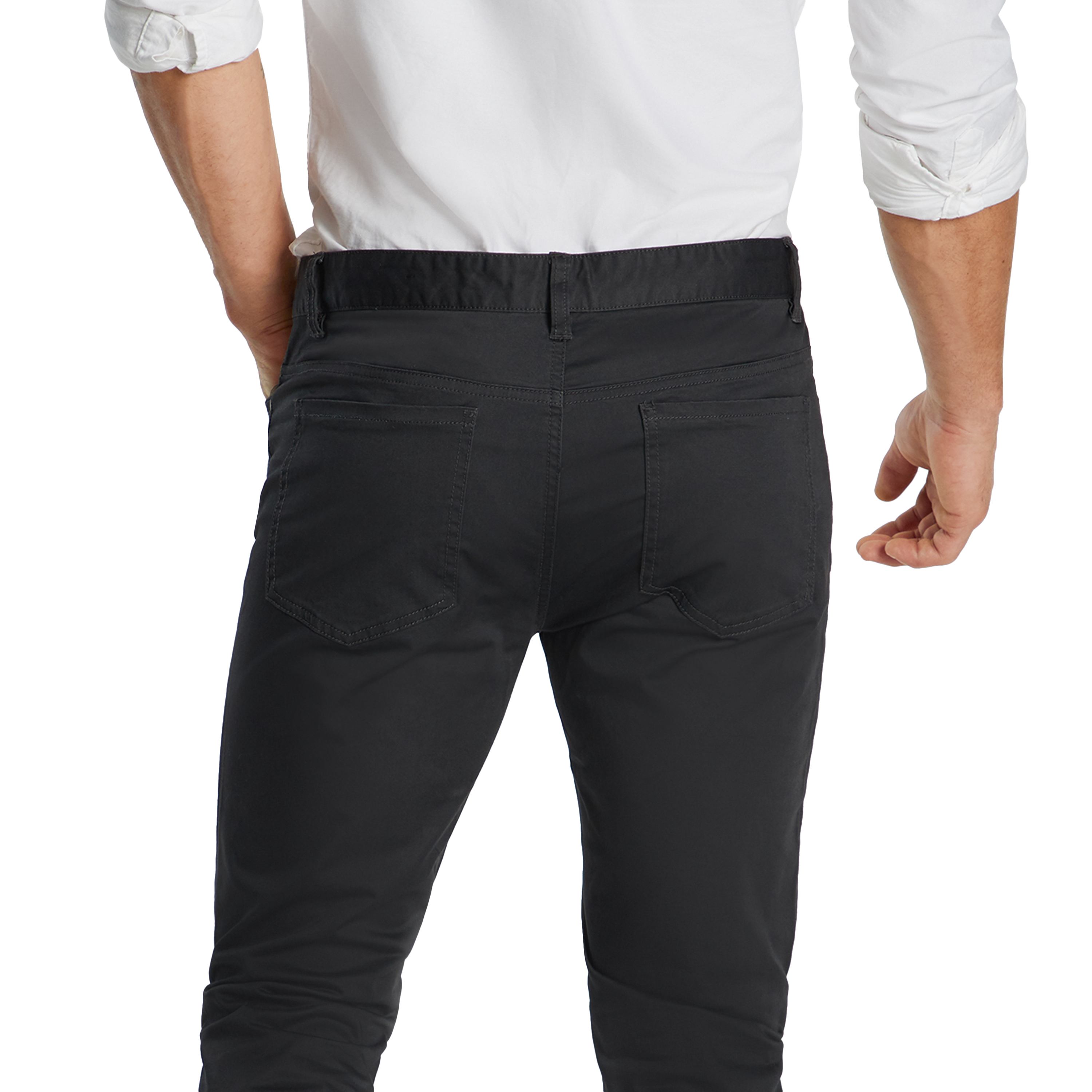 Charcoal Milton Stretch Slim Pant | Men 