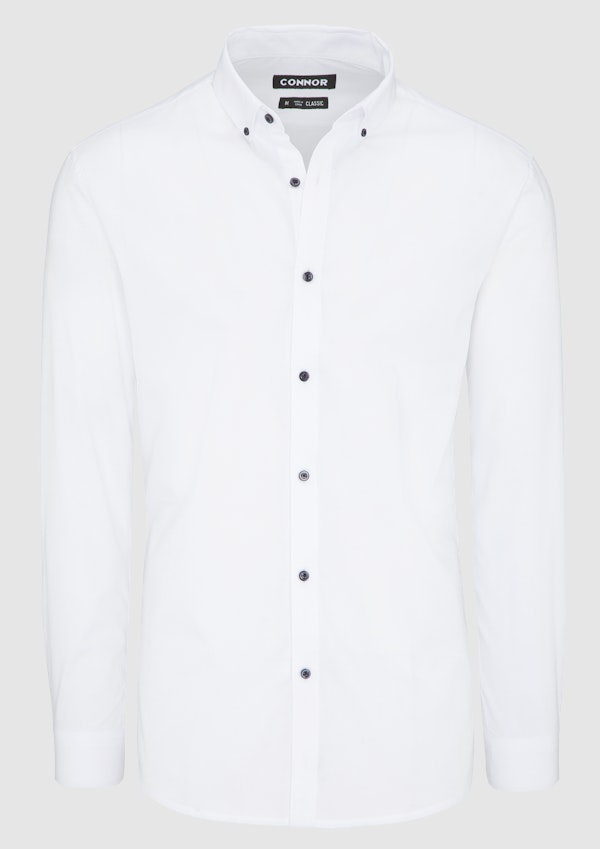 White Jaxon Slim Dress Shirt