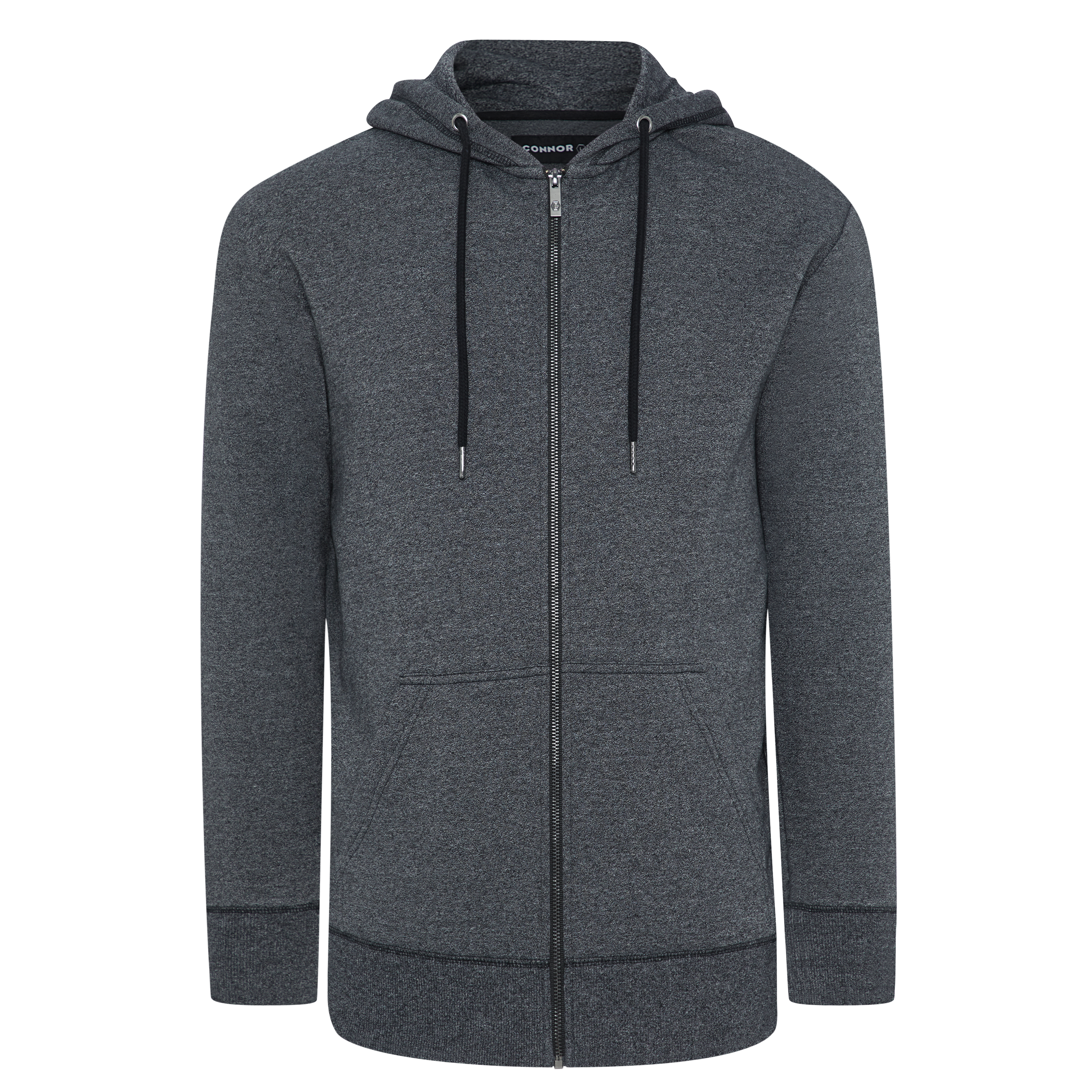 Asher Zip Thru Fleece Hoodie