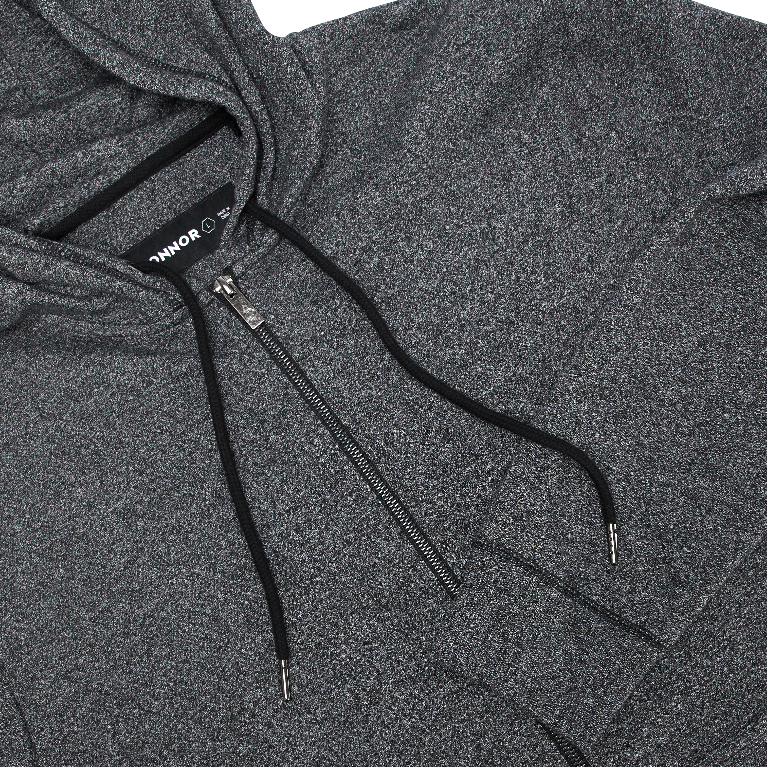 Asher Zip Thru Fleece Hoodie