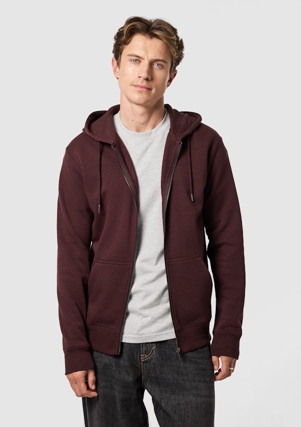 Asher Zip Thru Fleece Hoodie