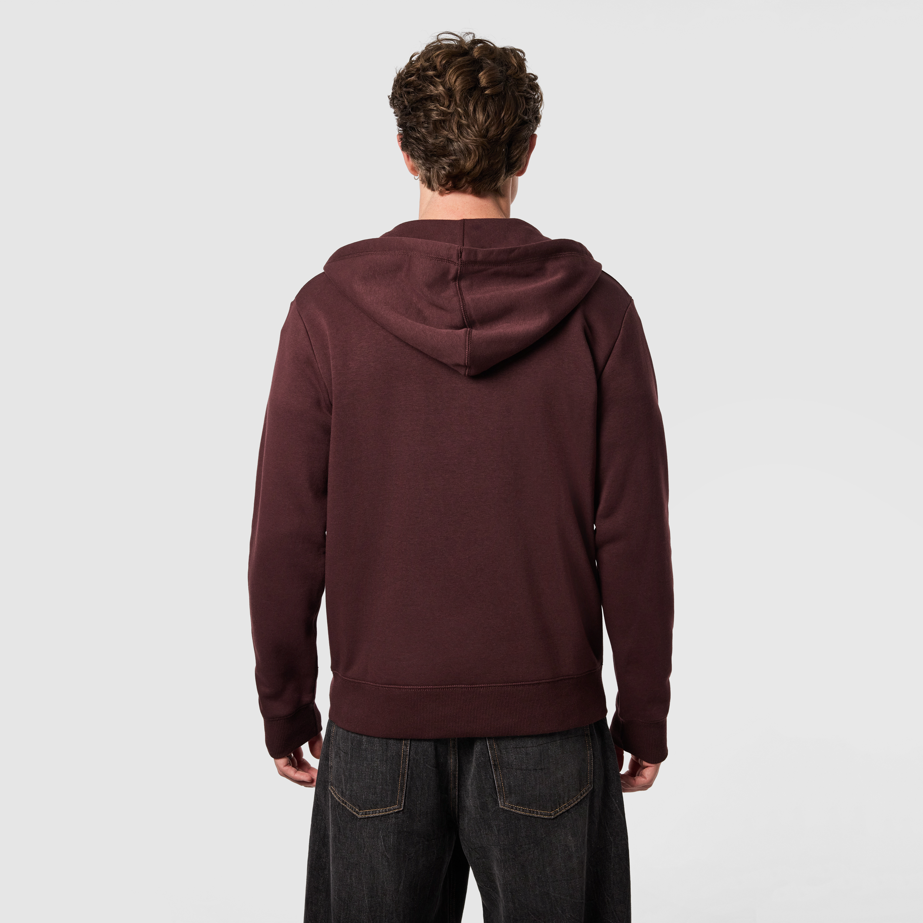 Berry Asher Zip Thru Fleece Hoodie