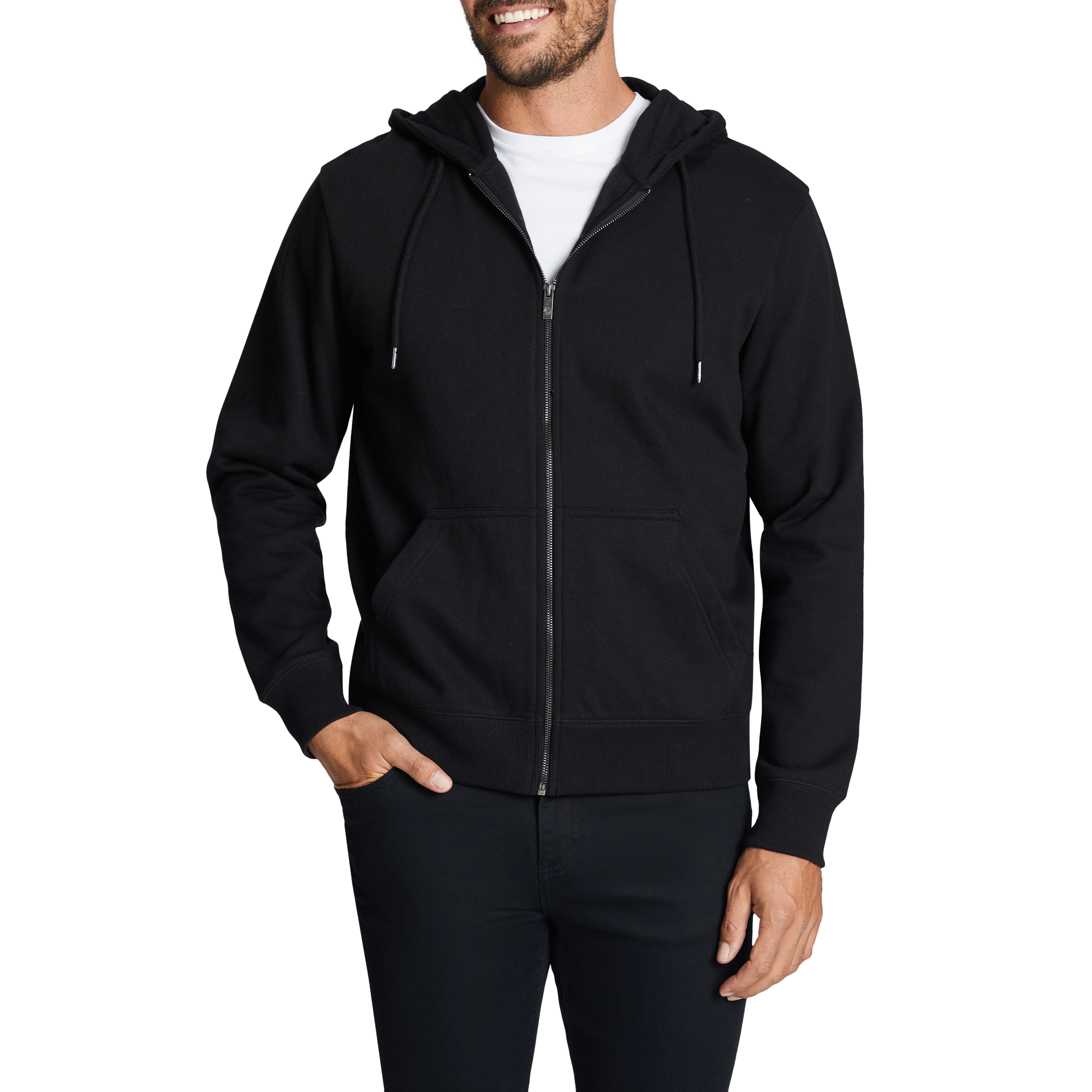 Asher Zip Thru Fleece Hoodie