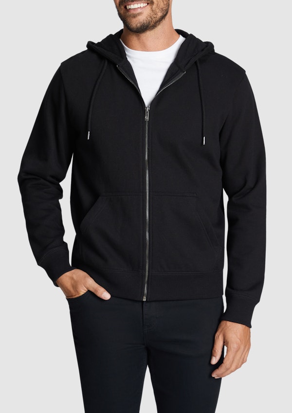 Asher Zip Thru Fleece Hoodie