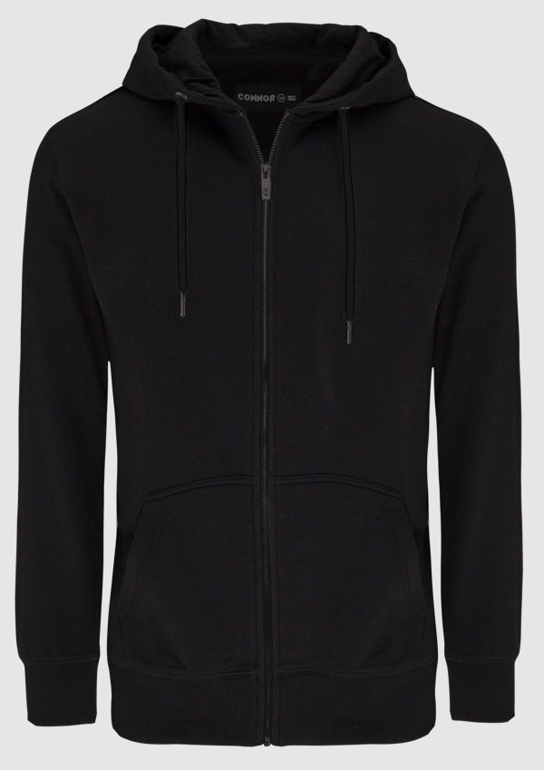 Asher Zip Thru Fleece Hoodie