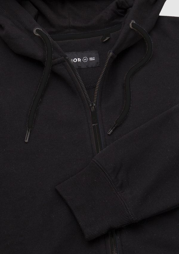 Asher Zip Thru Fleece Hoodie