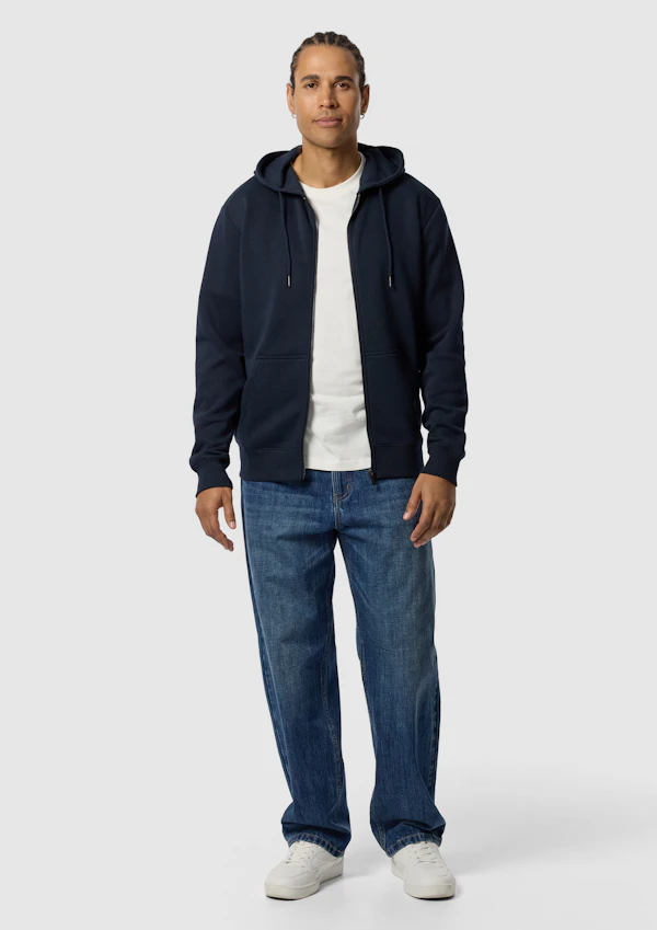 Ink Asher Zip Thru Fleece Hoodie