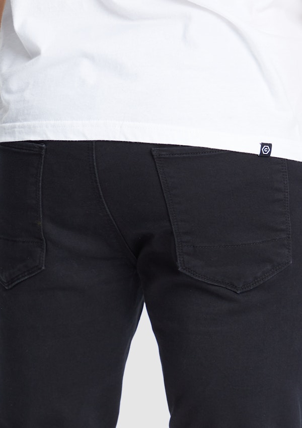 Black Rocco Denim Short