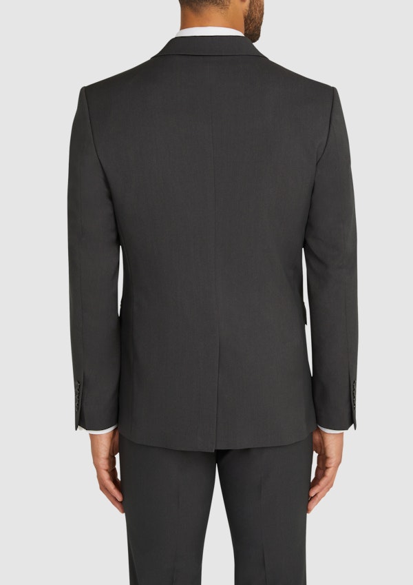 Smoke Diamond Stretch Slim Suit Jacket