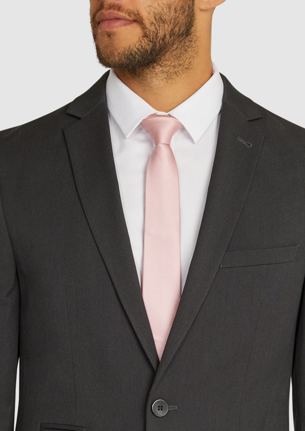 Smoke Diamond Stretch Slim Suit Jacket