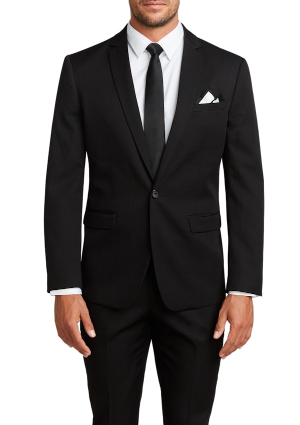 Black Diamond Stretch Slim Suit Jacket | Men's Tops | Connor AU