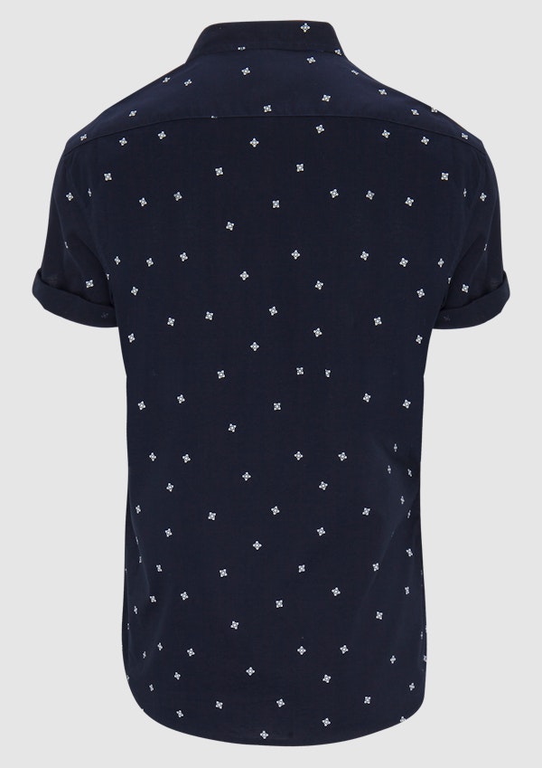 Navy Barak Print Shirt