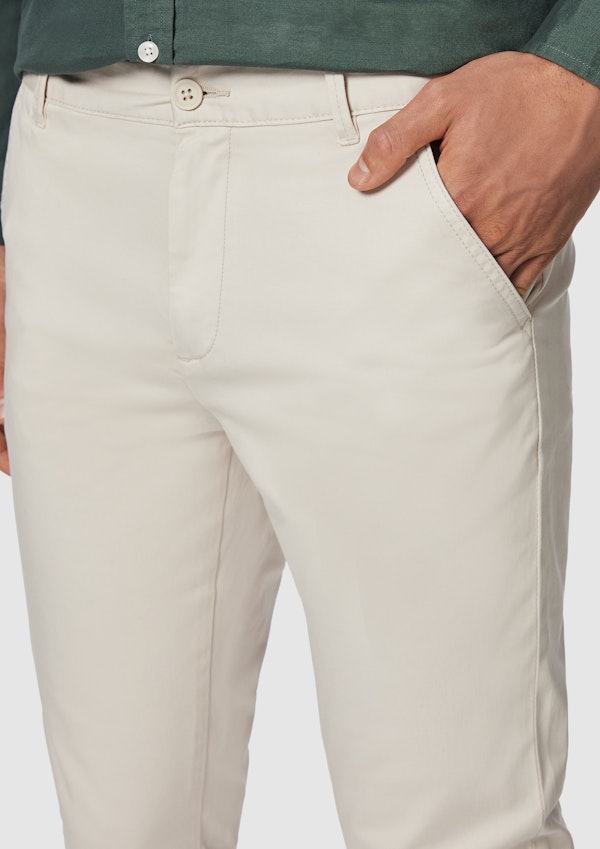 Beige Platinum Slim Stretch Chino