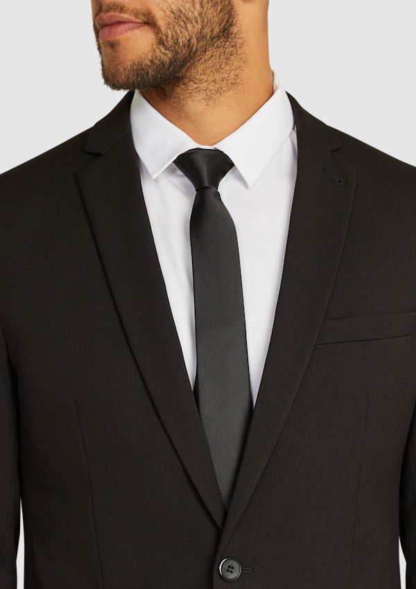 Black Diamond Stretch Skinny Suit Jacket
