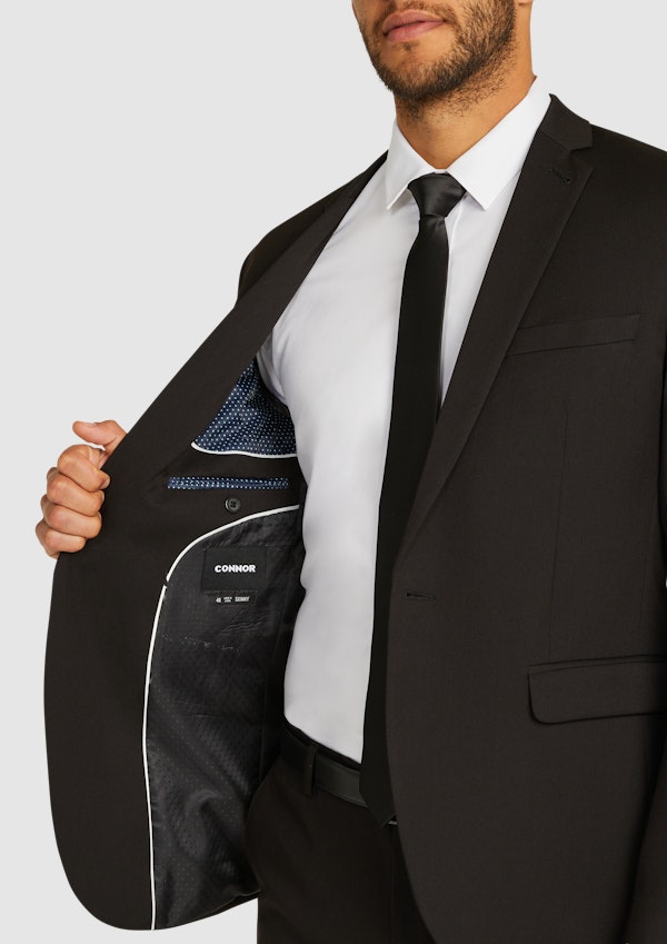 Black Diamond Stretch Skinny Suit Jacket